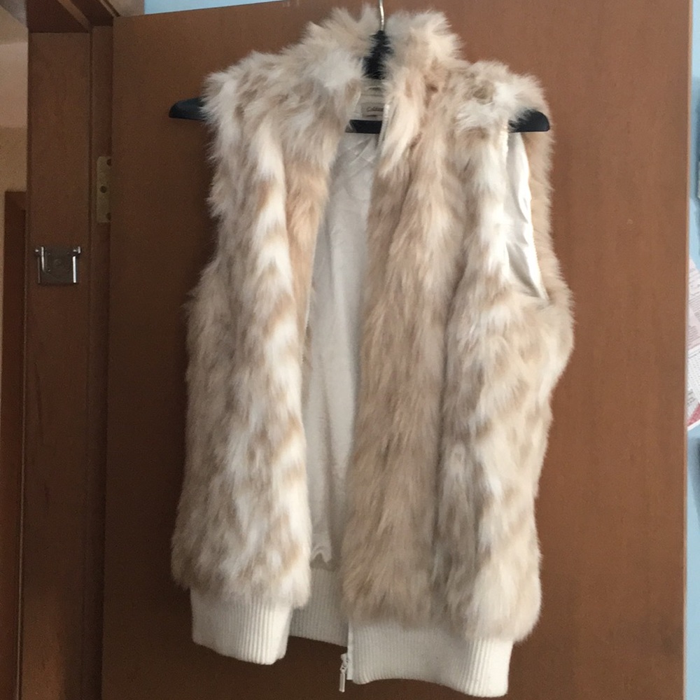 Faux fur vest